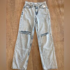 Good American '90s Relaxed Light Blue Jeans